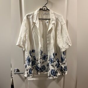 Abercrombie & Fitch Summer Linen Blend Button Down